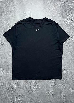 Vintage винтажная футболка nike найк big swoosh logo size l размер л