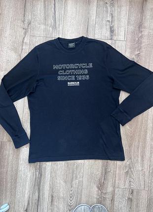 Чоловіча кофта лонгслів барбур barbour