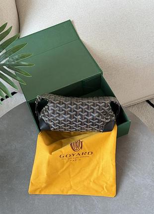 Сумка goyard boeing 25 toilet bag black in goyardine canvas