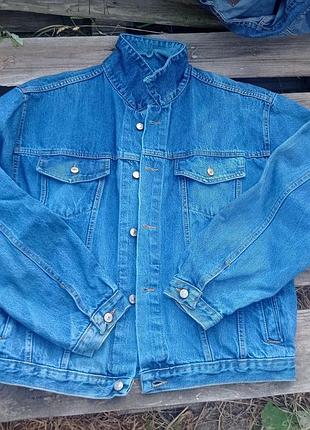 Levis jacket джинсовый жакет джинсовая куртка мужская синего цвета винтаж xxl
