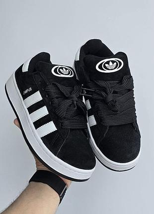 Жіночі кросівки adidas campus  • black white
