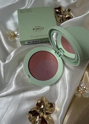 Рум’яна kind by kiko milano silky touch double blush 01 flora flush, 6 г