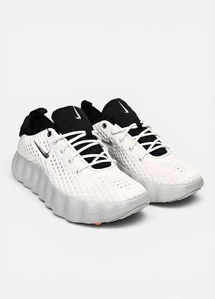 Легкие текстильные кроссовки nike mind • white black