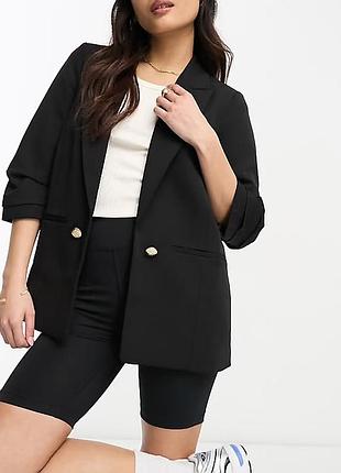 Стильный классический пиджак river island черного цвета. новый с биркой.