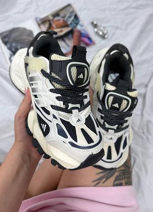 Р.37-41 кроссовки adidas vento xlg beige white black артикул 0914