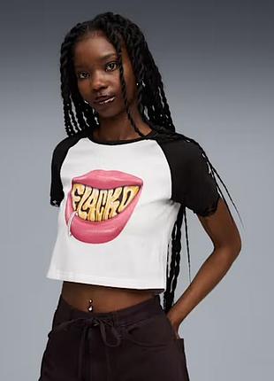 Футболка puma x a$ap rocky flacko smile baby tee
