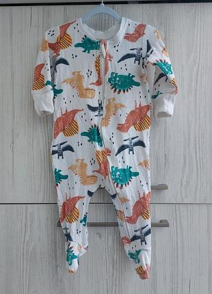 Хлопковый человечек matalan для мальчика 0-3м