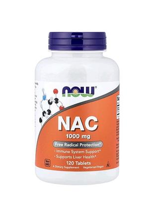 Nac, n-ацетилцестаїн 1000мг,  120 таблеток