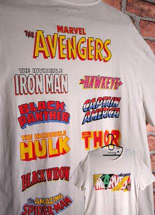 Футболка marvel avengers месники dc comics iron man hulk thor spider man
