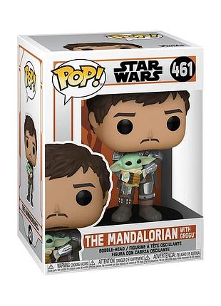 Ігрова фігурка funko pop! серії "star wars: mandalorian" - мандалорець з ґроґу