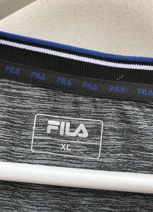 Спортивная серая футболка fila2 фото