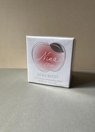 Туалетна вода оригінал nina ricci nina l'eau