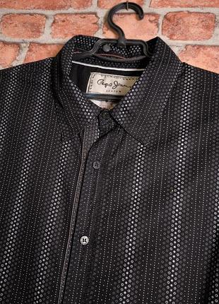 Сорочка в горошок в крапочку pepe jeans slim fit
