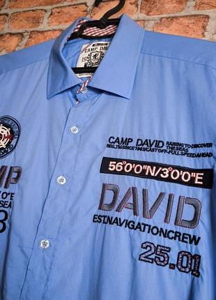 Рубашка летняя на короткий рукав camp devid с коротким рукавом