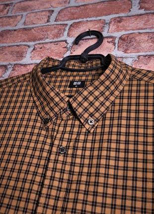 Рубашка мужская в клетку uniqlo
