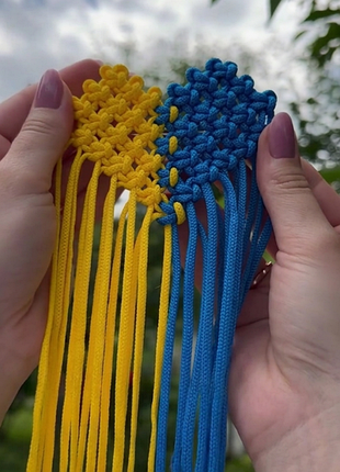Сердечко патріотичне жовто синє