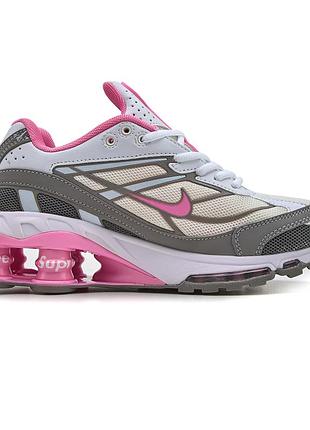 Nike x supreme shox ride 2 white pink