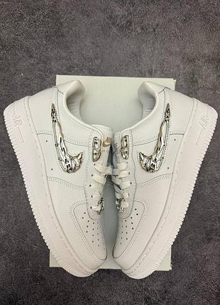 🛍 nike air force 1 low molten metal silver