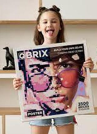 Фото конструктор с приложением qbrix poster photo construction pink