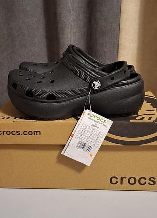 Жіночі крокси crocs 36-37 (w6) 22 см black