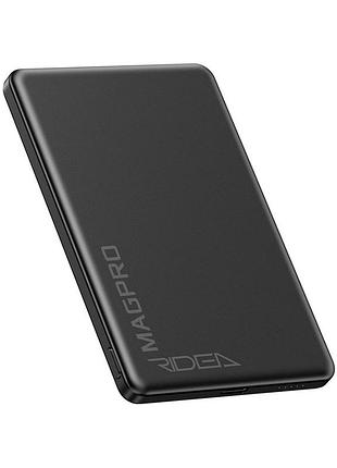Мобильная батарея ridea rp-m5 magpro qc/pd 20w, qi 15w with magnetic 5000mah черный