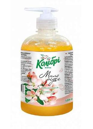 Мыло жидкое 500мл персик тм марка колибри