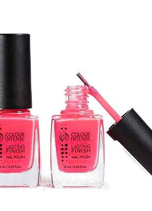 Лак для ногтей 10мл lasting finish 001 n неон коралловый тм colour intense