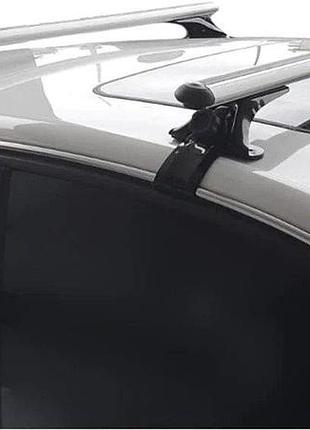 Автобагажник для гладкого даху oluksuz v4 (хром, пара) для nissan maxima 2015-2023 рр