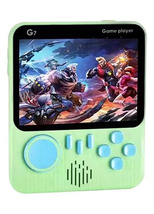 Портативная игровая консоль game box g7 с динамиком 666 игр 500 мач green