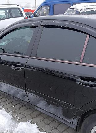Дефлекторы окон (ветровики) mercedes e-class w-211 2003-2009 sedan (hic)