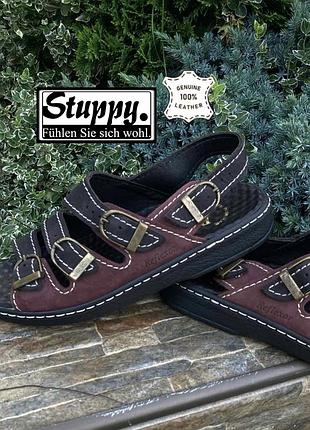 Stuppy reflexor німеччина фірмові анатомічні шкіряні жіночі сандалі босоніжки натуральна шкіра 41р. оригінал