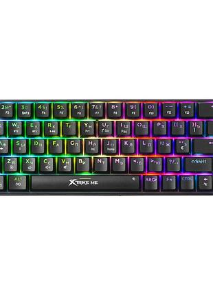 Клавиатура xtrike me gk-995w трехрежимная bluetooth 2.4g type-c rgb