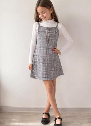 Сарафан primark у клітинку для дівчинки 9–10 років (140 см)