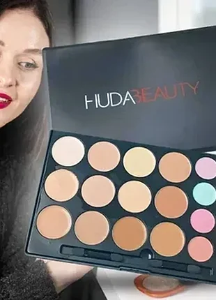 Професійна палітра для макіяжу huda beauty, 15 відтінків