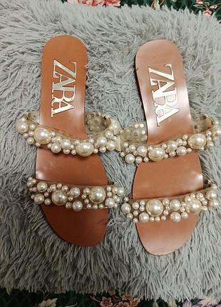 Шлепанцы женские zara