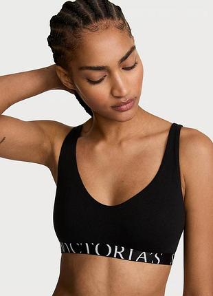 Топ victoria’s secret без кісточок бавовна/модал чорний s