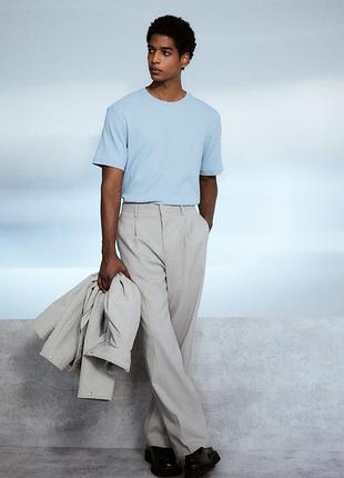 S h&amp;m новая фирменная текстурированная мужская футболка обычного кроя