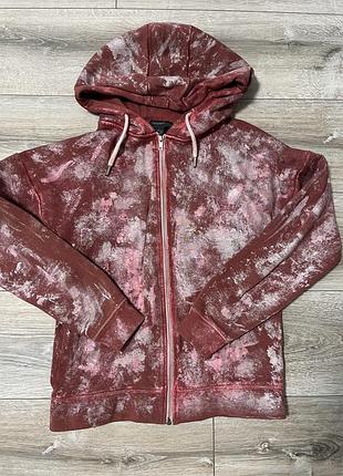 Кастомна худі primark zip hoodie xs-s | унікальний ручний розпис