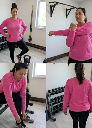Яркий розовый свитшот under armour cold gear (размер l)