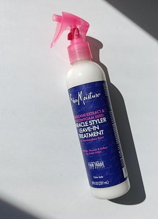 Sheamoisture, miracle styler, лівін з екстрактом цукрової тростини та олією насіння лугової пінки, 237 мл