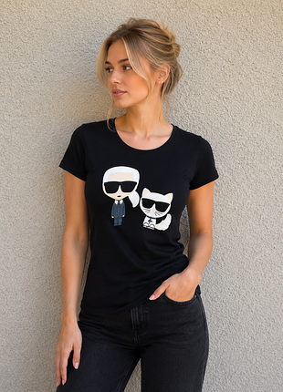 Karl lagerfeld футболка жіноча поло худі