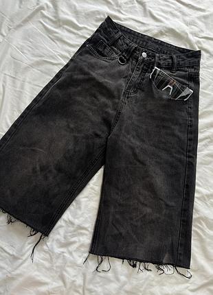 Нові джинсові бермуди (baggy jeans)oversize lux