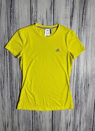Adidas футболка оригинал женская жёлтая размер s