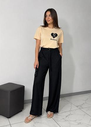 Брюки льняные 36 р. h&m