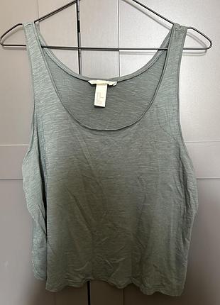 Майка h&m, розмір s, колір sage green