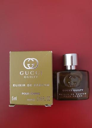 Миниатюра парфюма&nbsp;gucci guilty elixir de parfum pour homme&nbsp;мужские