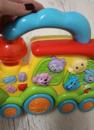 Паровозик со световым эффектом baby team
