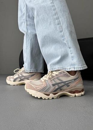 Кроссовки женские asics gel-kayano 14 peach/cream