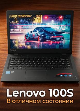 14",батарея 10+ годин,celeronn3050,2gbddr3,ssd 64 gb,intel hd graphics,ноутбук lenovo ideapad 100s