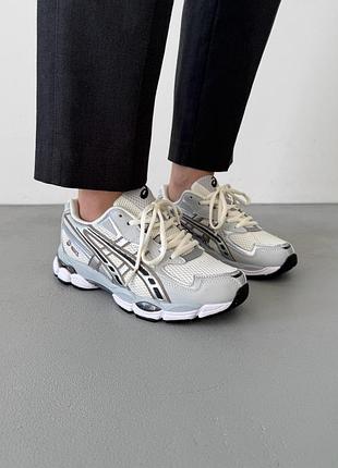 Кроссовки женские asics gel-nyc 2055 cream/pure silver